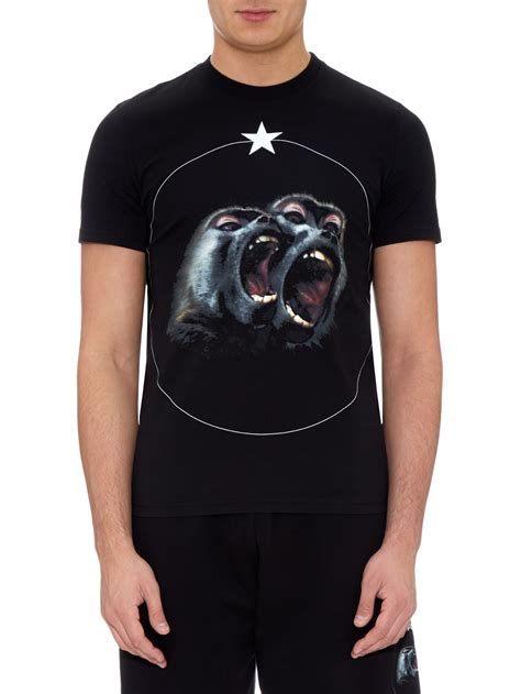 givenchy monkey brothers t shirt black|Givenchy Cuban.